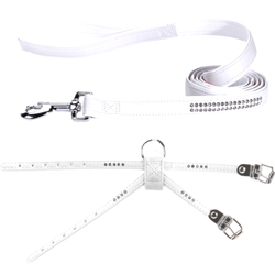 Luxury White Harness & Leash Set