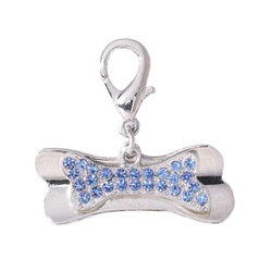 Double Bone Charm - Blue
