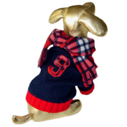 No. 9 Rugby Sweater with Scarf