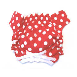Panties - Red with White Dots