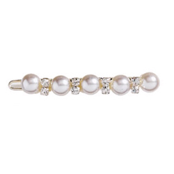 Barette Pearls - White