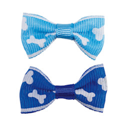 Bone Bows - Navy & Blue