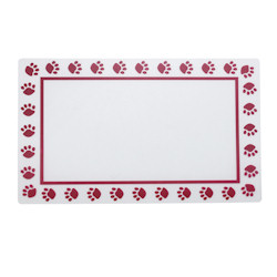 Place Mat Paws - Burgundy