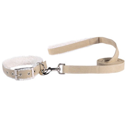 Sherpa Collar & Leach set - Beige