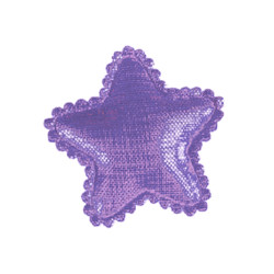 Shiny Star Barrette - Purple