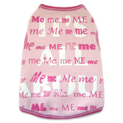 Me Me & Me Tank - Pink & White