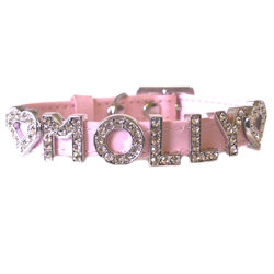 Charm Collar Shiny Patent Leather - Pink