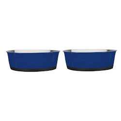 Heavy Bottom Stainless Bowls set - Blue