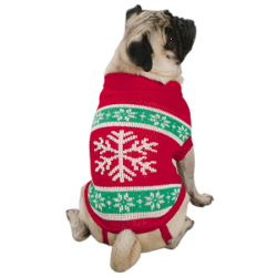 YULETIDE SNOWFLAKE SWEATER (Casual Canine)