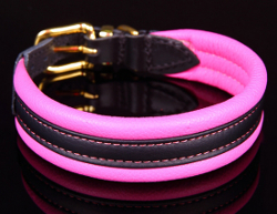 Superior Leather Collar Plus - Hot Pink