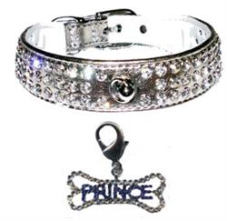Glamorous collar - Silver<br />charm - PRINCE