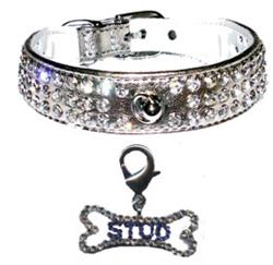 Glamorous collar - Silver<br />charm - STUD