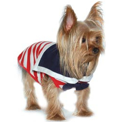 Sailor with Bow Tie - Red Stripes