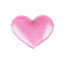 Shiny Heart Barrette - Pink