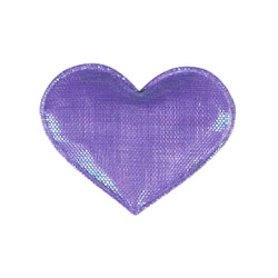 Shiny Heart Barrette - Purple