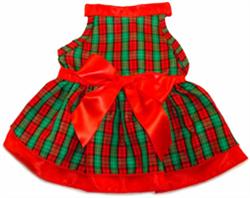 Red/Green Plaid with Satin Ribbon