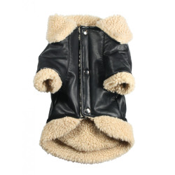 CLASSIC LEATHER SHERLING COAT (Hip Doggie)