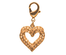 Charm Two Hearts - Gold